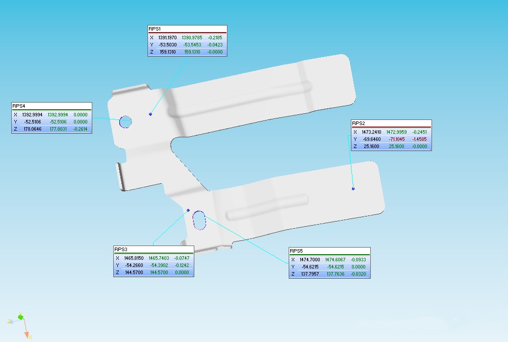 三坐標測量機Rational DMIS軟件用RPS基準點建立坐標系(圖2)